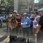 Poto: Suasana sidang lapangan pengecekan langsung objek perkara perlawanan permohonan eksekusi diatas lahan sekitar eks bioskop Cineplex Palembang